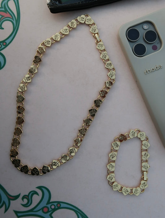 LOVERS NECKLACE + BRACELET SET