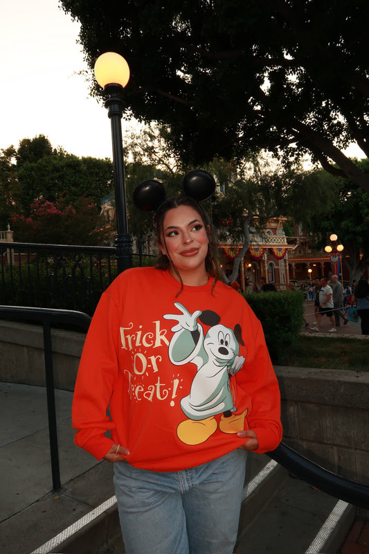 TRICK OR TREAT MM CREWNECK (ORANGE)