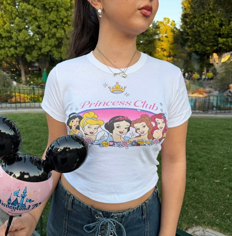PRINCESS CLUB WOMENS BABY TEE